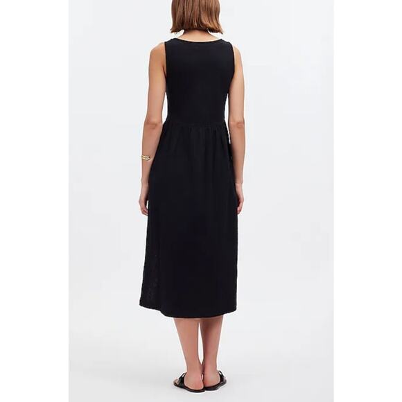 NWT Madewell Knit Tank Midi Dress Size XS Black - Picture 3 of 5